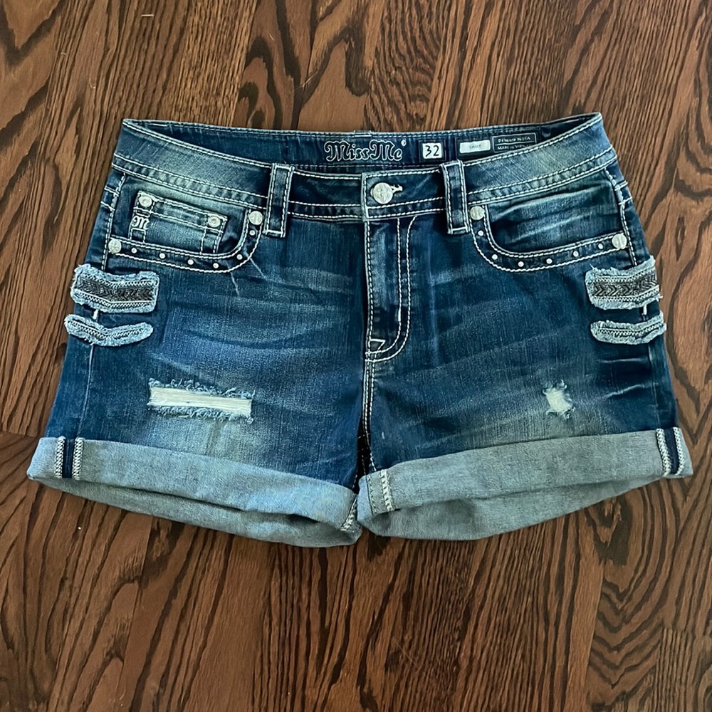 Miss Me bling shorts